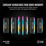 Corsair 32 GB DDR5-6000 Kit werkgeheugen Zwart, CMH32GX5M2B6000C30, Vengeance RGB, XMP