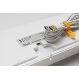 Ducky Zero 6108 Pure White RGB mechanisch gaming toetsenbord Wit, US lay-out (QWERTY), Cherry MX2A Red, 100%, RGB leds, Double-shot PBT, hot swap, 2.4GHz | Bluetooth | USB-C
