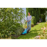 GARDENA Grasmaaier EasyMax 32/18V Turquoise/grijs, 1x systeemaccu P4A PBA 18V/72, 1x snellader P4A AL 1830 CV inbegrepen