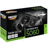INNO3D GeForce RTX 5060 8GB TWIN X2 OC V2 grafische kaart DLSS 5, 3x DisplayPort, 1x HDMI 2.1