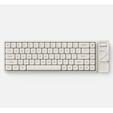 Iqunix Magi65 Pro Ochre White, gaming toetsenbord Wit, US lay-out, IQUNIX Gold Red, RGB leds, 65%, Hot-swappable, PBT, 2.4GHz | Bluetooth 5.1 | USB-C