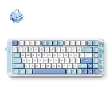 MCHOSE X75 V2 Blue Whale Sea Custom Mechanical RGB toetsenbord Wit, US lay-out (QWERTY), SWK Whale Sea, 75%, RGB, Hot swap, Double-Shot PBT, draadloos | Bluetooth | USB-C