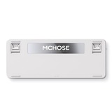 MCHOSE X75 V2 Blue Whale Sea Custom Mechanical RGB toetsenbord Wit, US lay-out (QWERTY), SWK Whale Sea, 75%, RGB, Hot swap, Double-Shot PBT, draadloos | Bluetooth | USB-C