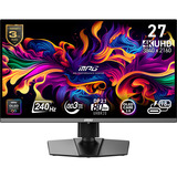 MSI MPG 272URX QD-OLED 26.5" 4K UHD gaming monitor Zwart, 2x HDMI, DisplayPort, 2x USB-A, USB-B, USB-C, 240 Hz