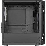 SilverStone SST-FAH1MB-PRO midi tower behuizing Zwart | 3x USB-A | RGB | Tempered Glass