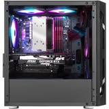 SilverStone SST-FAH1MB-PRO midi tower behuizing Zwart | 3x USB-A | RGB | Tempered Glass