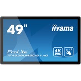 iiyama Prolite TF4939UHSC-B1AG 49" 4K Ultra HD Public Display Zwart, Touch, VGA, HDMI, DisplayPort, Audio