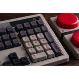 8BitDo Retro Mechanical Keyboard N Edition Grijs, US lay-out (QWERTY), Kailh Box White, 100%, Bluetooth Low Energy, Wireless 2.4G, USB