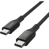 Belkin BoostCharge USB-C > USB-C kabel Zwart, 1 meter, 240 W