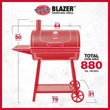 Char-Griller Blaxer houtskoolbarbecue Zwart