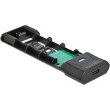 DeLOCK Externe USB Type-C combo behuizing voor M.2 NVMe PCIe of SATA SSD externe behuizing Zwart, 42638