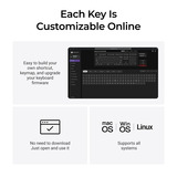 Keychron K10 Ultra 8K Wireless Custom Mechanical Keyboard Zwart, US lay-out (QWERTY), Keychron Apex Brown, 100%, RGB leds, OSA Double-shot PBT, USB-C | 2.4 GHz | Bluetooth 5.2