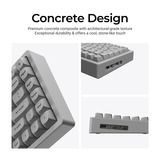 Keychron K2 HE-F1C Concrete Edition RGB mechanisch toetsenbord Zwart, US lay-out (QWERTY), Gateron Double-Rail Magnetic Nebula, 75%, RGB leds, OSA double-shot PBT, hot swap, 2.4GHz | Bluetooth 5.2 | USB-C