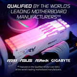 Kingston FURY Beast RGB 16 GB DDR5-5600 (1x 16 GB) werkgeheugen Wit, KF556C40BWA-16, XMP 3.0