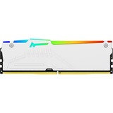 Kingston FURY Beast RGB 16 GB DDR5-5600 (1x 16 GB) werkgeheugen Wit, KF556C40BWA-16, XMP 3.0