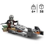 LEGO Star Wars - De Mandalorian en Grogu's speederbike Constructiespeelgoed 75436