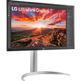 LG UltraFine 27UP850K-W 27" 4K Ultra HD monitor Zilver/zwart, 1x DisplayPort, 2x HDMI, 2x USB-A, 1x Thunderbolt