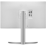 LG UltraFine 27UP850K-W 27" 4K Ultra HD monitor Zilver/zwart, 1x DisplayPort, 2x HDMI, 2x USB-A, 1x Thunderbolt
