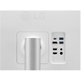 LG UltraFine 27UP850K-W 27" 4K Ultra HD monitor Zilver/zwart, 1x DisplayPort, 2x HDMI, 2x USB-A, 1x Thunderbolt