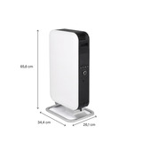 Mill Gentle Air WiFi olieradiator OIL1500WIFI3 Wit/zwart, 1500 Watt, tot 22 m², Bluetooth, Wifi module, App bediening