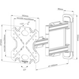 Neomounts WL40S-850BL12 Select tv wandsteun standaard Zwart