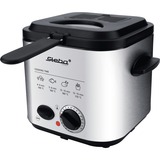 Steba DF95F - Minifriteuse/Fondue frituurpan Roestvrij staal/zwart, 1,25 Liter