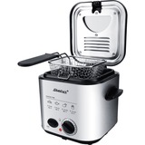 Steba DF95F - Minifriteuse/Fondue frituurpan Roestvrij staal/zwart, 1,25 Liter