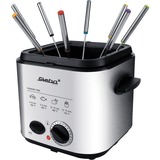 Steba DF95F - Minifriteuse/Fondue frituurpan Roestvrij staal/zwart, 1,25 Liter