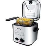 Steba DF95F - Minifriteuse/Fondue frituurpan Roestvrij staal/zwart, 1,25 Liter