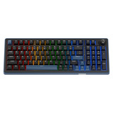 Ducky OK-M-98​ RGB mechanisch toetsenbord Zwart, US lay-out (QWERTY), KTT Tactile, 96%, 98%, RGB, Hot-swap, PBT, 2.4 GHz / Bluetooth / USB-C