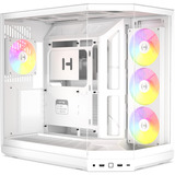 HYTE Y50 RGB Snow White midi tower behuizing Wit | 2x USB-A | 1x USB-C | RGB | Tempered Glass