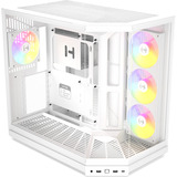 HYTE Y50 RGB Snow White midi tower behuizing Wit | 2x USB-A | 1x USB-C | RGB | Tempered Glass