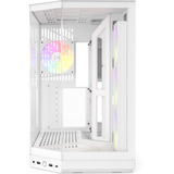 HYTE Y50 RGB Snow White midi tower behuizing Wit | 2x USB-A | 1x USB-C | RGB | Tempered Glass