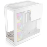 HYTE Y50 RGB Snow White midi tower behuizing Wit | 2x USB-A | 1x USB-C | RGB | Tempered Glass