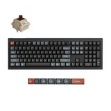 Keychron V6 Ultra 8K Wireless Custom Mechanical Keyboard Zwart, US lay-out (QWERTY), Keychron Silk POM Brown, 100%, RGB, Hot swap, 2.4 GHz | Bluetooth 5.3 | USB-C