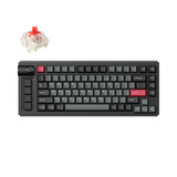 Lemokey L1-M1 RGB mechanisch toetsenbord Zwart, US lay-out (QWERTY), Gateron Jupiter Red, 75%, RGB leds, Double-shot PBT, hot swap, 2.4 | Bluetooth | USB-C, Knob