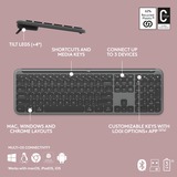 Logitech MK950 Signature Slim Wireless Keyboard en Muis Combo, desktopset Grafiet, US-International, 400 - 4000 DPI