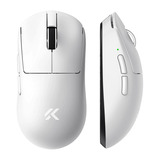 MCHOSE A7 V2 Ultra gaming muis Wit, 42000 DPI, 2.4 GHz / Bluetooth / USB-C