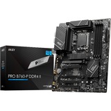 MSI PRO B760-P DDR4 II socket 1700 moederbord Zwart, RAID, 2.5Gb-LAN, Gb-LAN, Sound, ATX