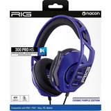 Nacon RIG 300 PRO HS Cosmic over-ear gaming headset Paars, PlayStation 4, PlayStation 5, Windows, Nintendo Switch