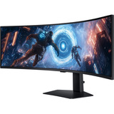 SAMSUNG Odyssey G9 S49FG910EU 49" Curved UltraWide gaming monitor Zwart, 144 Hz, HDMI, DisplayPort, AMD FreeSync