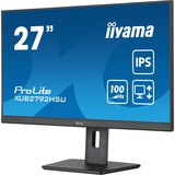 iiyama ProLite XUB2792HSU-B6 27" monitor Zwart (mat), HDMI, DisplayPort, USB, Audio