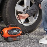 BLACK+DECKER BDCINF18N AC/DC multi-voltage compressor Oranje/zwart, Accu niet inbegrepen