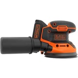 BLACK+DECKER BDCROS18 18V accu excentrische schuurmachine Zwart/oranje, Opbergtas, oplader en accu inbegrepen