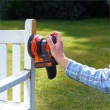 BLACK+DECKER BDCROS18 18V accu excentrische schuurmachine Zwart/oranje, Opbergtas, oplader en accu inbegrepen