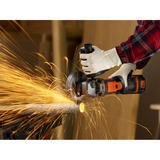 BLACK+DECKER Haakse slijper 18V 125 mm BCG720N Oranje/zwart, Accu en oplader niet inbegrepen