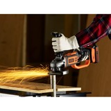 BLACK+DECKER Haakse slijper 18V 125 mm BCG720N Oranje/zwart, Accu en oplader niet inbegrepen