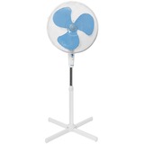 Bestron ASV45W Statiefventilator Wit/blauw, Ø 45cm | in hoogte verstelbare telescoopstang tot 122 cm