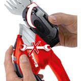 EINHELL Accu gras- en heggenschaar GE-CG 12 Li grasschaar Rood/zwart, Accu inbegrepen