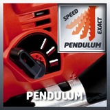 EINHELL Elektrische decoupeerzaag met pendelfunctie TC-JS 80/1 Rood/zwart